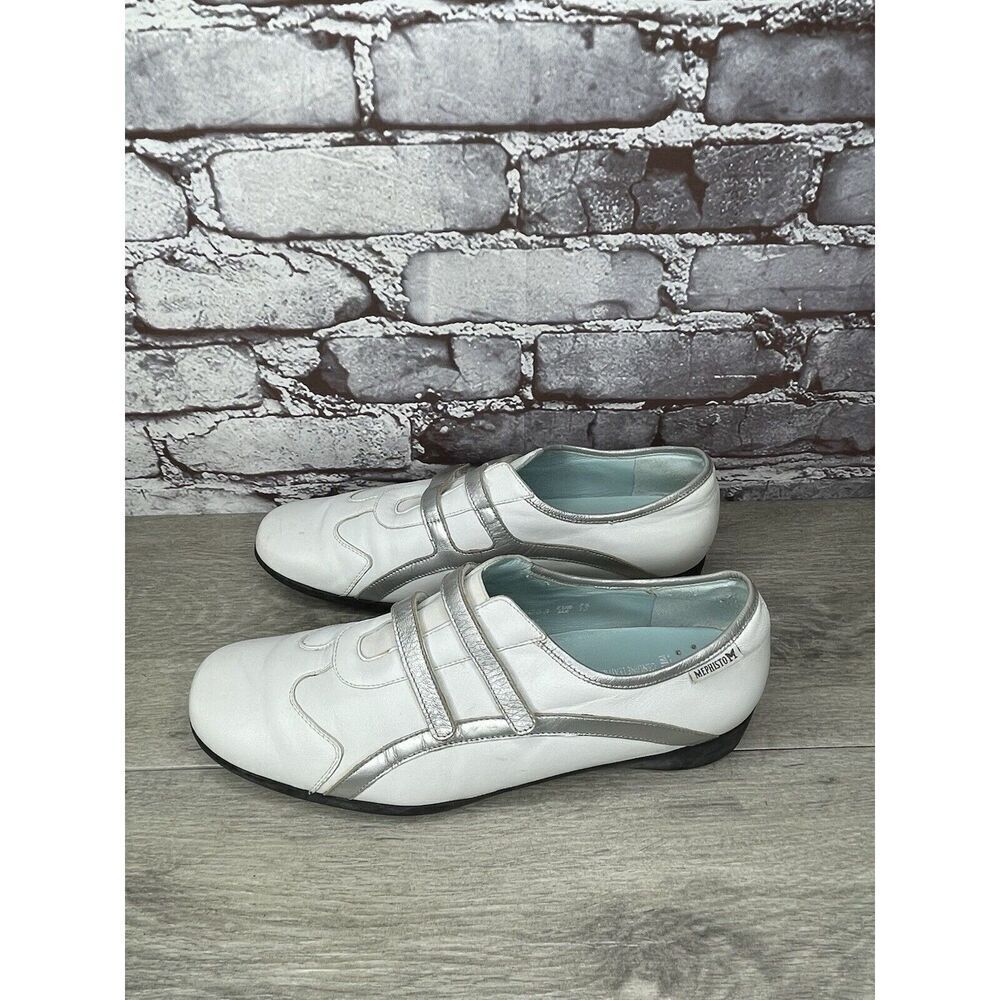 Mephisto Cool Air White Leather Strap Driving Loafers Shoes Women Sz 10M US/41EU - Picture 16 of 16